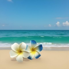 2 Pcs 7cm Hawaiian Frangipani Plumeria Foam Head Flower Party Beach Hair Clip…