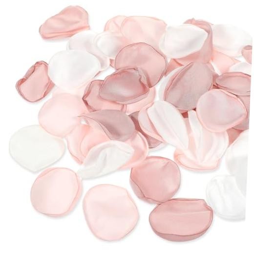 Oruola 200pcs Flower Petals for Flower Girl,Rose Petals for Wedding,Silk Pink