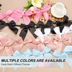 2 String of 13 PCS Black/White Bow Garland Banner Decoration Party Bow