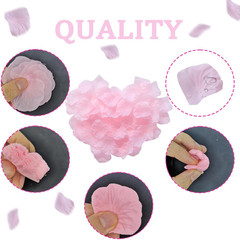 1500PCS Pink Rose Petals Silk Rose Petals for Romantic Night for Her Set Wedding