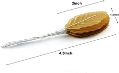 Silk Leaf 200PCS Artificial Leaves DIY Corsage Boutonniere Accessory for DIY We