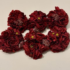 Artificial Red Flower Ball Wedding Centerpiece Lot Silk Rose Peony Floral Lot