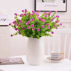 US 4pcs Faux Lotus Ornament for Home Garden Artificial Flower Office Shop Decor