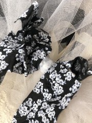 Black and White Wedding Bouquet Set