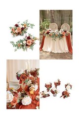 Ling’s Moment Wedding Table Centerpiece Package, Floral Swags for Wedding Hea…