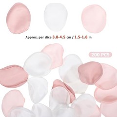 Oruola 200pcs Flower Petals for Flower Girl,Rose Petals for Wedding,Silk Pink