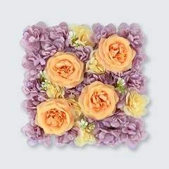 wedding Autumn peony rose hydrangea simulation flower wall wedding background