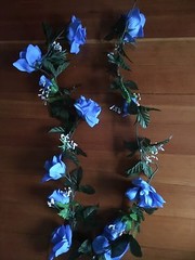 “2” Silk Rose Garlands “Vibrant Royal Blue” 5Ft Wedding/Shower Decor *Gorgeous*