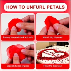 Rose Petals Bulk 10000pc Pink White Red New Silk Artificial Flower Wedding Decor