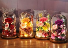 lovenfold Flowers for Delivery Preserved Rose in Large, Purple-summer