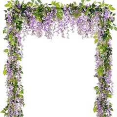 5 Pcs Wisteria Garland Artificial Flower Arch Floral Garland Decor Fake Purple
