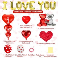 Valentines Balloons,Valentines Day Decorations,Happy Anniversary Balloons,I