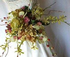 Orchid Garden Faux Wedding Bouquet