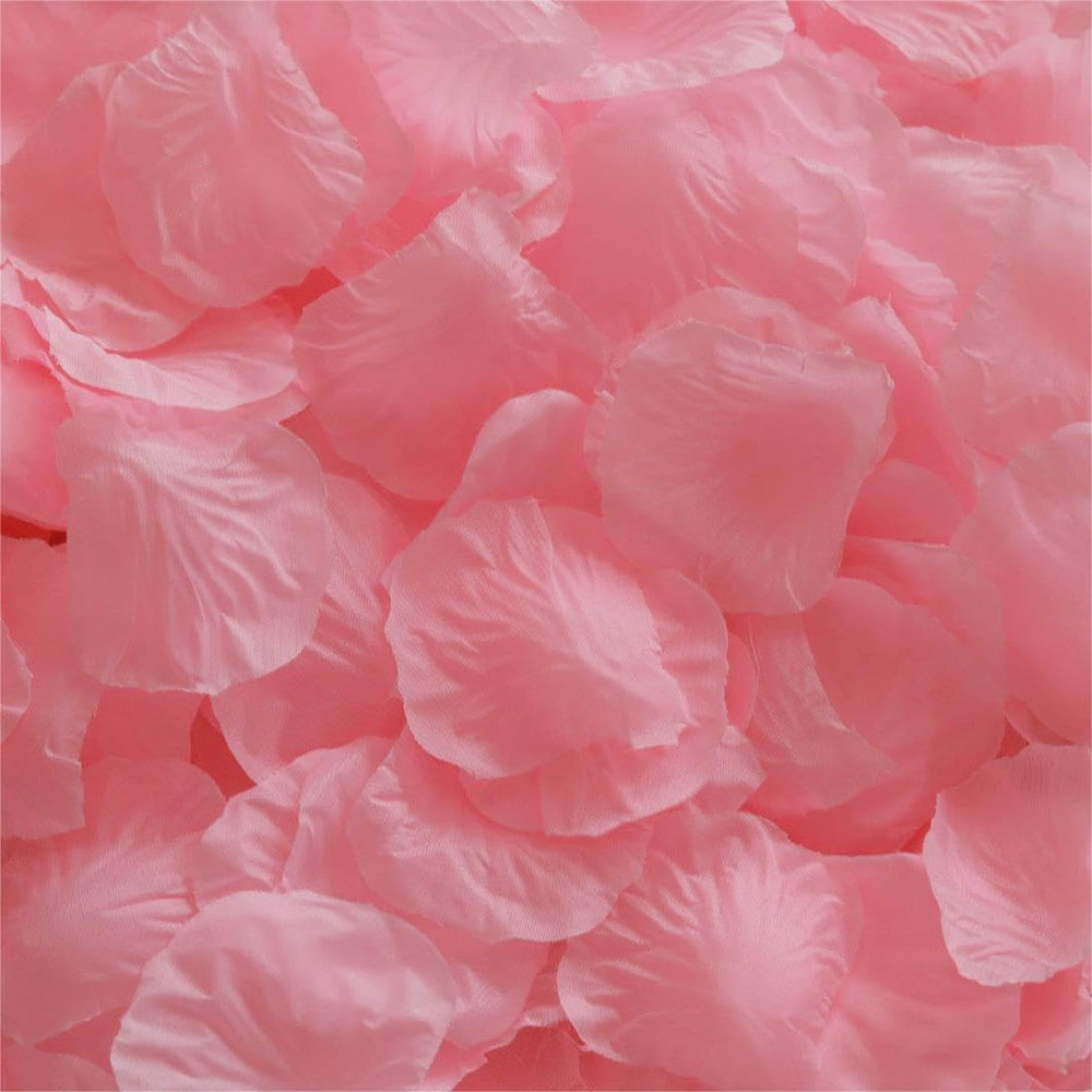 1500PCS Pink Rose Petals Silk Rose Petals for Romantic Night for Her Set Wedding