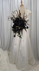 Dark as Night Goth Faux Silk Wedding Bouquet
