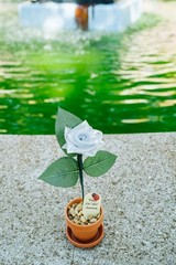 Elegant Silver Rose for Anniversary Celebration