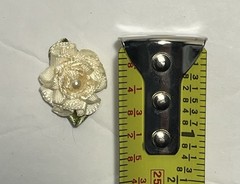 Bridal/Wedding Flowers and Pearled Cording DIY Artificial Flowers Off White Pics