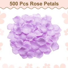500pcs Artificial Rose Petals Fake Silk Flower Petals for Wedding, Light Purple
