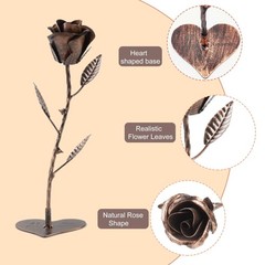 AevrBlos Copper 7 Year for Her, Metal Rose – 7th/22th Anniversary Gift