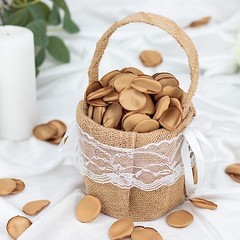 400 GOLD Silk Rose Petals Matte Artificial Flowers Table CONFETTI Party