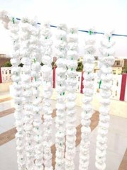 Indian Wedding Flower Home Decor White Garlands Strings Artificial Marigold