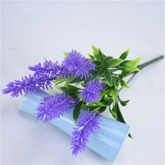 4pcs 7 Head Artificial Lavender Decorate Home & Office in November Sunshine Days