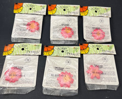 NOS 6 Packs Mangelsen’s A-Ray of Petals Pink Star Flower Petals 12 per Pack=72
