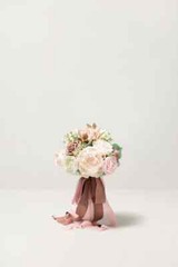 Ling’s Moment 7 Inch Blush Pink Wedding Bouquets for Bride, Bridesmaid’s Bouquet