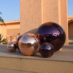 AplusChoice 8PCS Disco Ball 7″/12″/16″/20″/24″ 70s 80s Party Wedding Purple