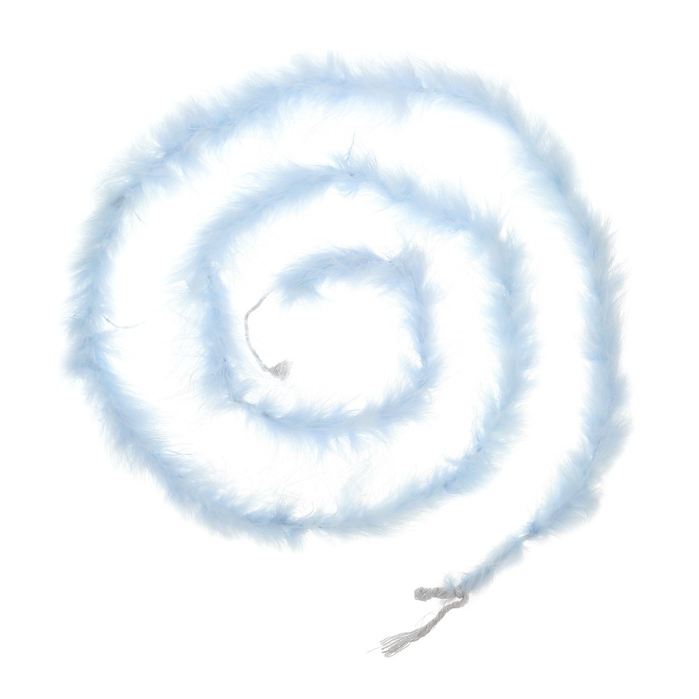 1 Pcs 6.6 Ft Feather Boas Feather for DIY Craft Sewing Trim Party Light Blue