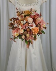 Seaside Gathering Faux Silk Wedding Bouquet