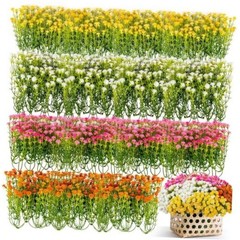 RAINFLOW Baby Breath Flowers Artificial Bulk – 100PCS Mini 100 PCS Multi Color