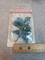 Add On Blooms, Bridal Additions, Tiger Lilly Teal, 4 Packages, New