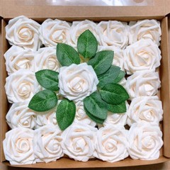 10/25/50Pcs Artificial Rose Flowers Foam Fake Faux Flowers Roses for DIY Wedding