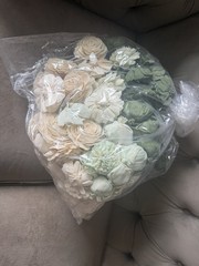 Sola Wood Artificial Wooden Wedding bouquets/flowers. Boutonnières-Amazon