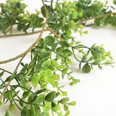Artificial Boxwood Garland, 2 Packs 6 Ft Lifelike Greenery Vine Hanging