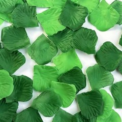 Green Silk Rose Petals for Emerald Wedding, Birthday, 1000 PCS Emerald Green