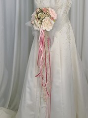 Pink Garden Ballerina Faux Silk Wedding Bouquet