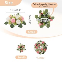 Flower Wedding Centerpieces for Tables – 10 Pcs Dia 8.3″-10pcs Pink & White
