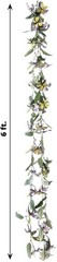 3 pcs Assorted Faux Butterfly Flowers Garlands Willow Greenery Leaves Party