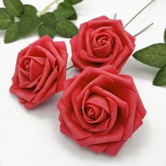 25 Artificial Flowers Rose Floral Bridal Wedding Bouquet Home Party Decoration