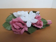 Vintage 1980s Handcrafted Artifical Flower Wrist Corsage