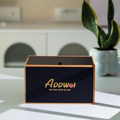 ADDWel Preserved Rose Gift Box with 4×6 Photo Frame, Romantic 6 Roses, Red