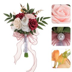 Plastic Artificial Bridesmaid Bouquet Wedding Flowers Romantic Table Decoration