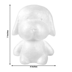 12″ WHITE 3D PUPPY STYROFOAM Craft DIY Arts Party Decoration Events Supplies