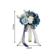 Blue and Pale Blossom Arrangement Reusable Handheld Flower Arrangement No