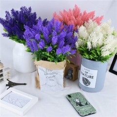 4pcs 7 Head Artificial Lavender Decorate Home & Office in November Sunshine Days