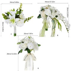 Elegant White Artificial Flower Ensembles for Celebration and Home Ambiances