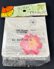 NOS 6 Packs Mangelsen’s A-Ray of Petals Pink Star Flower Petals 12 per Pack=72