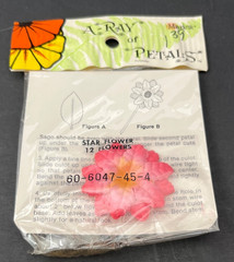 NOS 6 Packs Mangelsen’s A-Ray of Petals Pink Star Flower Petals 12 per Pack=72